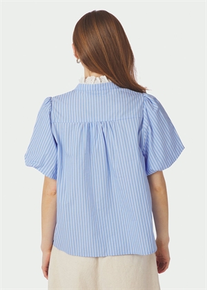 Ulia stripe bluse Blue Stripe Neo Noir 